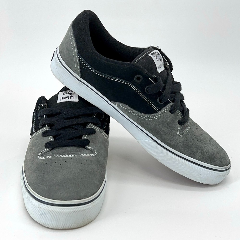 Vans Skate Shoes Off the Wall US Men's 8.5 Rowley Style  Black & Gray EUC